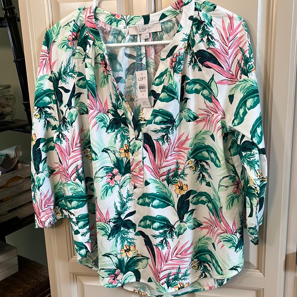 Loft floral tunic top